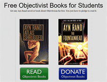 Tablet Screenshot of freeobjectivistbooks.org